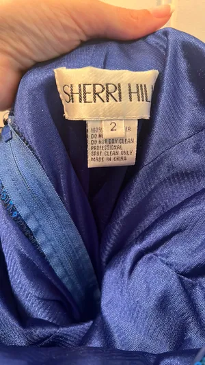 Sherri Hill Royal Blue Short Formal thumbnail 4
