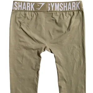 Gymshark Flex Leggings Womens‎ Medium Olive Green Seamless Logo Waistband Pants thumbnail 5