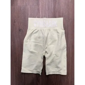 Gymshark Fit Seamless Cycling Shorts Pale Lime Yellow High Waisted GLSH4250‎ S thumbnail 2