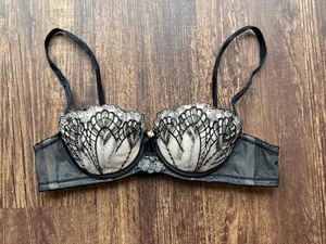 Women’s Micisty Extravagant Lace Embroidered Push Up Bra - Size A75 thumbnail 1