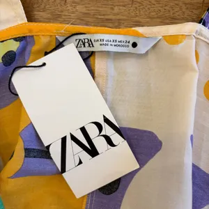 Zara Abstract Print Midi Dress XS Pop Art Belted Button‎ Front Colorful Resort thumbnail 8