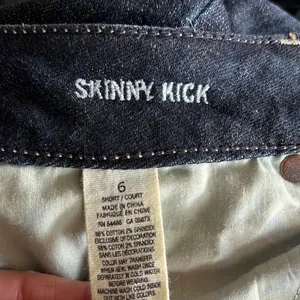 American eagle size 6 skinny kick stretch dark‎ denim jeans thumbnail 5