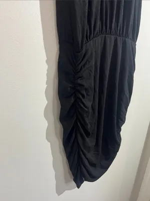 LaClef Black Sleeveless Ruched Bodycon Dress thumbnail 7