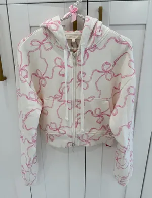 LoveShackFancy Pierra Crop Hoodie thumbnail 1