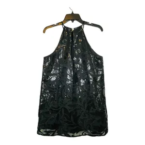 Show Me Your Mumu Gomez Mini Dress Womens Small Black‎ Sequin Halter Shift Glam thumbnail 7