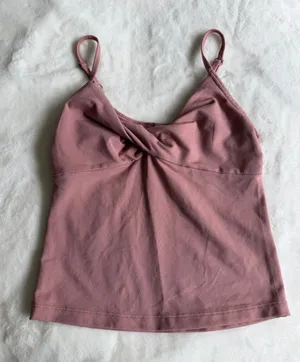 Athleta Powervita Twist Cami Pink Size Small thumbnail 1