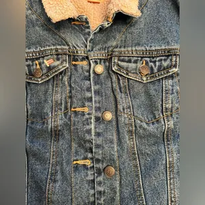 C.E. Schmidt Workwear Jacket womens large Blue Denim Insulated Coat thumbnail 6