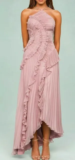 Blush pink dress thumbnail 1