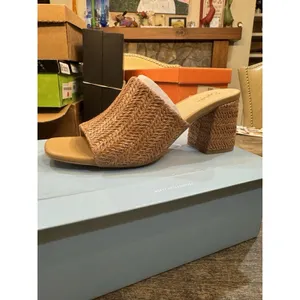 Seychelles Adapt Raffia Mules Sandal Natural Size 8.5 Beachy Coastal Neutral thumbnail 2