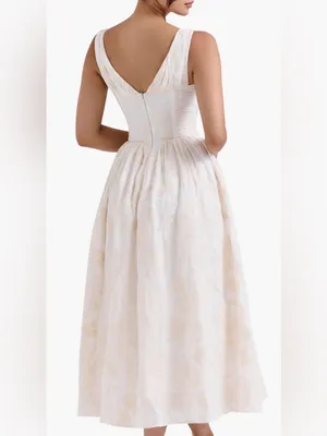 NEW House of CB Emmelina Embroidered Corset Bodice Cocktail Dress Sz S thumbnail 2