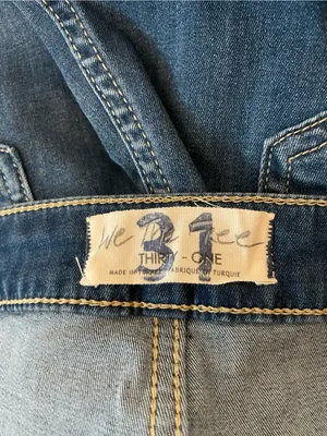 We The Free Blue Flare Wide Leg Jeans Size 31 thumbnail 5
