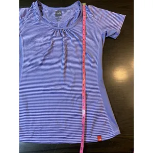 The North Face T Shirt Womens Medium Purple Stripes Outdoorsy Hiking‎ READ thumbnail 13