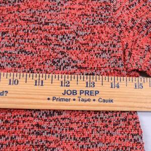 Free People Knit Top Women Size S Red Black Marled Textured Short Sleeve Boucle thumbnail 9