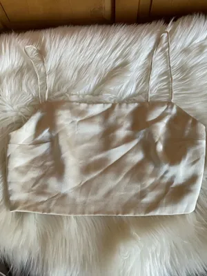 Fame Partners Satin Spaghetti Strap Crop Top thumbnail 4
