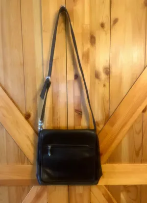 Liz Claiborne Dark Brown Faux Leather Shoulder Strap Purse Handbag. thumbnail 1