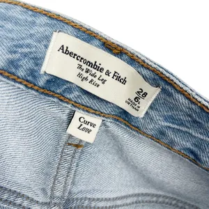 Abercrombie & Fitch The Wide Leg High Rise Jean Curve Love Size 28/6 Long thumbnail 7