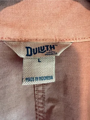 Duluth Trading Utility Field Jacket L Pink Cotton Stretch 4 Pocket Workwear thumbnail 2