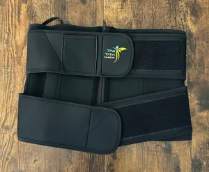 The Trim Clinics Waist Trainer Sweat Belt XL Black Neoprene Compression Shapewear NWOT thumbnail 1