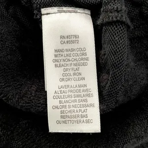 Laundry by Shelli Segal Blouse‎ Large Black Lace Brocade Over Mesh Scalloped Hem thumbnail 9