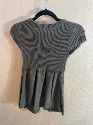 Women’s Vintage Abercrombie & Fitch Grey Button-Front Short Sleeve Cardigan M thumbnail 4