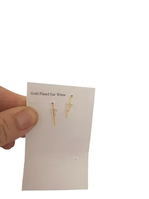 New Fleur de Lisa Statement Earrings ombre wings gold plated Fairy Core Ethereal thumbnail 6