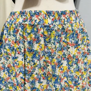 Cynthia Rowley Vintage‎ Floral Cottagecore Bohemian Layered High Waist Skirt M thumbnail 4