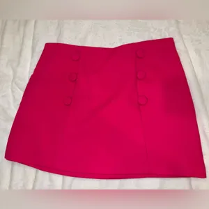ZARA hot pink mini skirt thumbnail 1