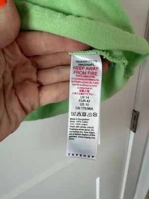 Topshop Green Cropped Top thumbnail 3