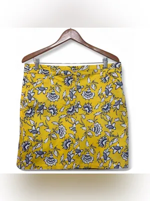 Charter Club Women’s Cotton Blend Floral Print Skort Size 12 thumbnail 2