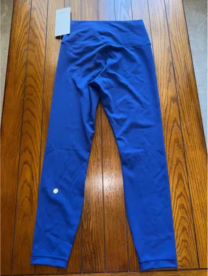 Lululemon Wunder Train No Line High Rise 25” Clubhouse Blue Size 8 NWT thumbnail 3