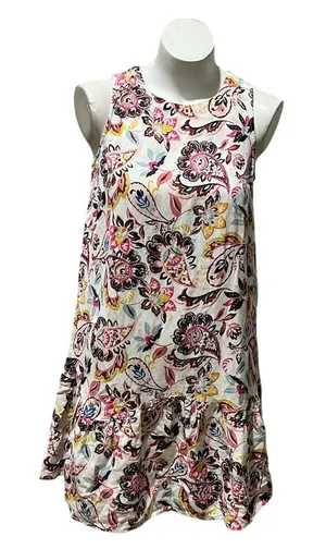 LOFT Women's Paisley Floral Swing Dress Size 2 Standard Knee Length Sleeveless thumbnail 1