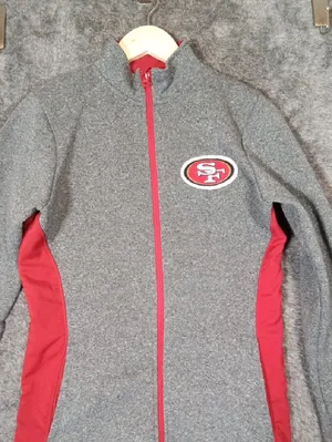 NFL San Francisco 49ers Womens Full Zip Football Season Athletic Jacket Sz S/P thumbnail 5