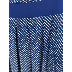 Woman‎ Within Maxi Dress Women Size 2X Blue Stretch Modern Polka Dot Sleeveless thumbnail 5