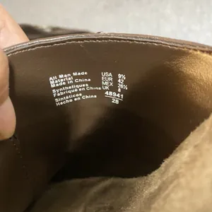 Lower East Side‎ 9.5 Vintage 90s Y2K brown Leather Slip On Chunky Platform Mules thumbnail 4