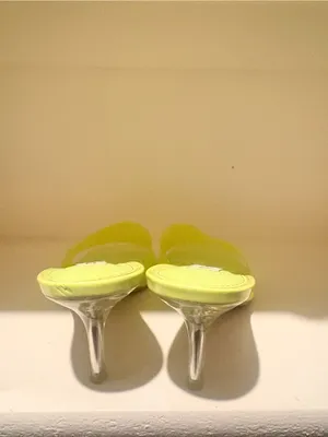 Steve Madden Neon Lime Slide Mules thumbnail 4