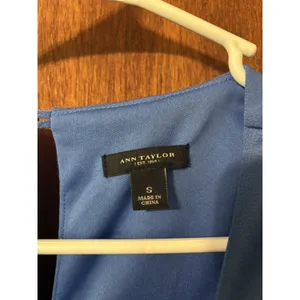 Ann Taylor Blue Sleeveless Dress Women's Size S Small thumbnail 6