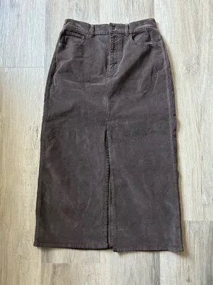 Madewell Corduroy Midi Skirt thumbnail 3