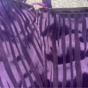 Vintage Purple Ombré Silk Maxi Dress thumbnail 6