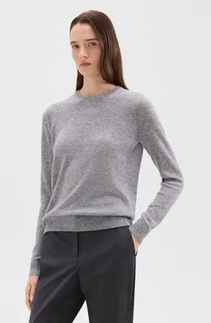 Theory Crewneck Sweater in Feather Cashmere thumbnail 1