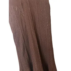 Moda International Brown Knit Lined Halter Style Dress Women Sz XS thumbnail 3
