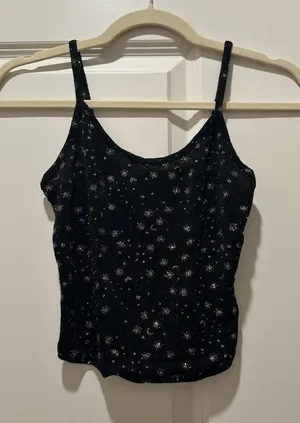 Urban Outfitters Sparkle Crop Top thumbnail 1