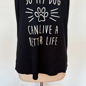Bear Dance Black Dog Lover Racerback Tank Top thumbnail 3