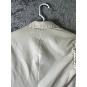 Theory‎ Ivory Single Button Blazer Jacket Tailored Quiet Luxury Career Chic 4 thumbnail 5
