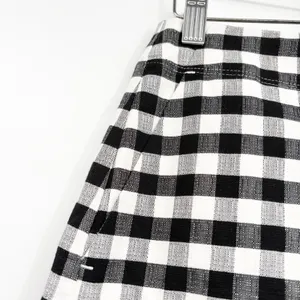 NWT LOFT Womens Black White Gingham Checkered Preppy A-Line Mini Skirt Size 2 thumbnail 2