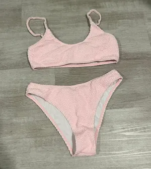 New pink Bandeau two piece bikini thumbnail 2