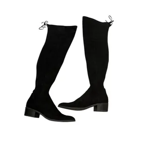 Dolce Vita microsuede black Over the knee thigh high minimalist luxe boots 8 thumbnail 6