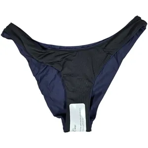J. Crew Curved-waist cheeky‎ bikini bottom Navy S NWT thumbnail 3