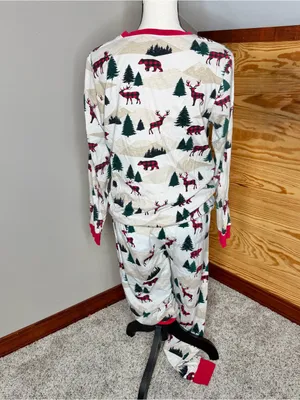PJ Place Family Matching Pajama Set Bunny’s Tail Medium M Shirt Pants Christmas thumbnail 2