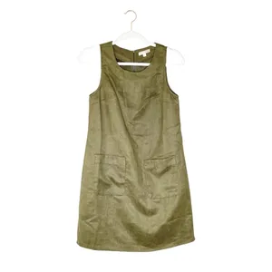 GB Gianni Bini Shift Dress Size Small Green Faux Suede Sleeveless Mini Size S thumbnail 8