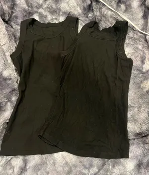 a new day Black Ribbed Tank Top - Sleeveless Everyday Layer thumbnail 1